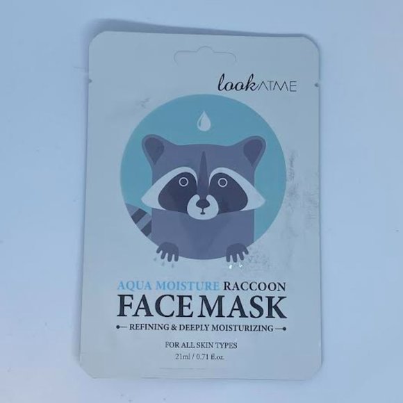 Look At Me Aqua Moisture Racoon Face Mask *NEW* - Picture 2 of 3